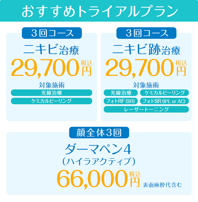 おすすめトライアルプラン