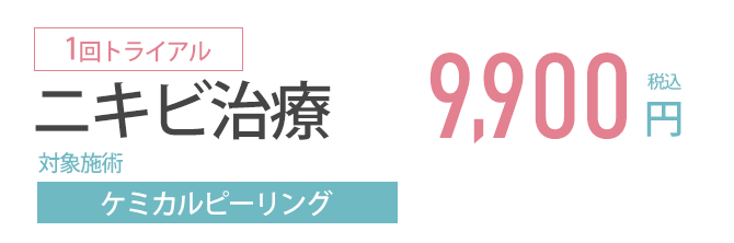 おすすめトライアルプランーニキビ治療