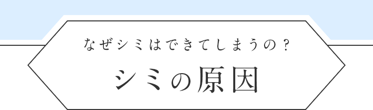 シミの原因